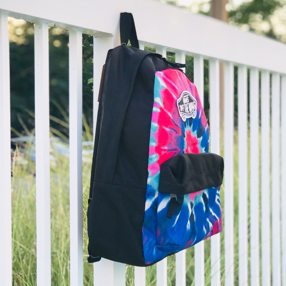 1 Left NWT Vans Tie Dye Realm Backpack - Picture 5 of 8
